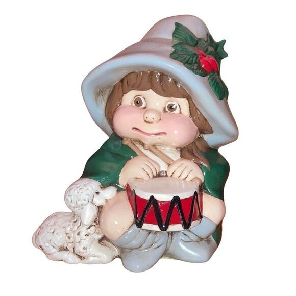 Vintage Little Drummer Boy Musical Player Antique Home Decor Christmas Holiday - Picture 1 of 4